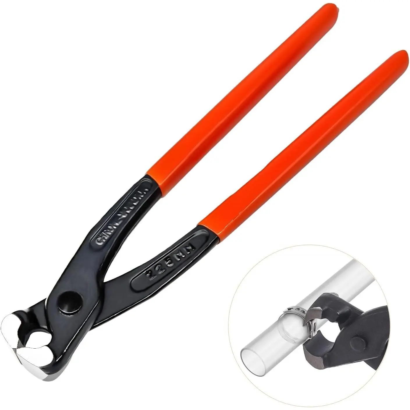 9 inch Ear Clamp Pliers, Ear Hose Clamps Tool, Pinch Pincer plier,  Puller, Ear Hose Clamp Pliers, for Automobiles Wire , Pipeline Maintenance