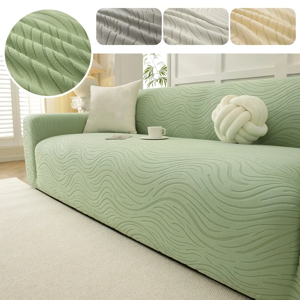 Full-coverage sofa cover, anti-slip, anti-cat scratch, elastic beanbag sofa cover, suitable for all seasons, household sofa dustproof protective cover, Dustproof Couch Protector, Elastic Sofa Slipcover, Couch Covers For Sofa