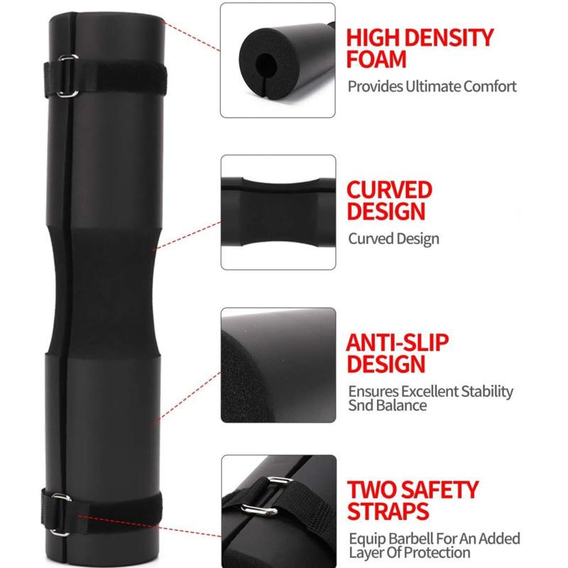 Barbell Squat Shoulder Pad Hip Thrust Barbell Foam Cover Weight Lifting Training Soft Bag Equipment Men Women Gym Fitness Gear