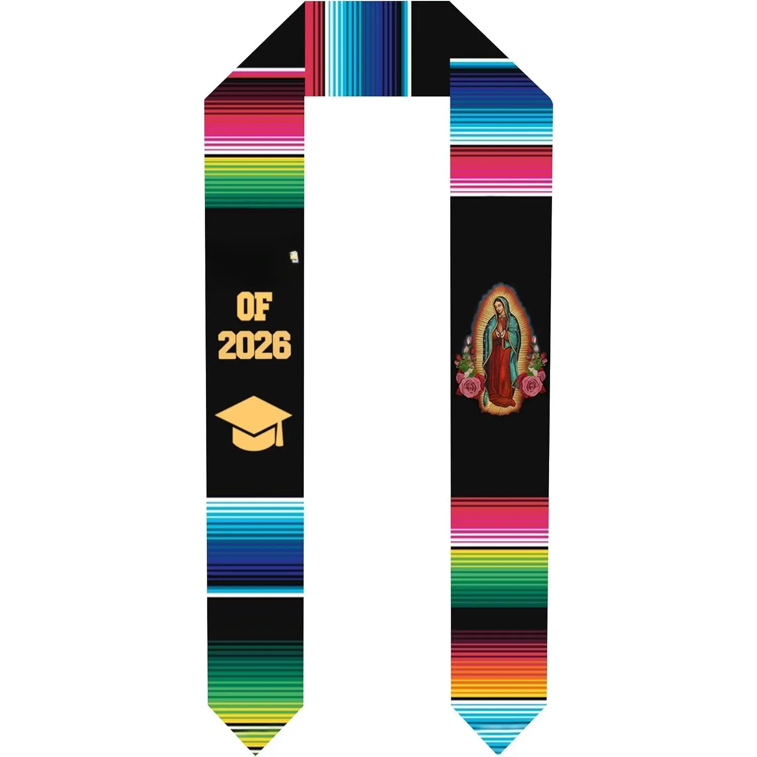Deluxe Mexican Graduation Sash 2026| Embroidered Graduation Stoles 2026| Authentic Mexican Sash for Graduation 2026