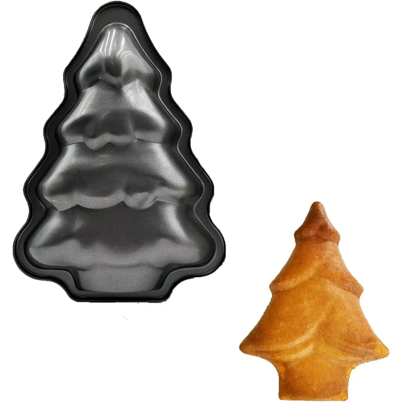 Christmas Tree Shaped Cake Pan Carbon Steel Cake Decorating Mould Baking Pans Tins Bakeware