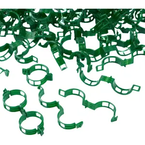 100Pcs Garden Vine Plant Support Clips,Plastic Fixing Clips for Securing and Training Climbing Plants,Tomatoes,Grapes,Vine Vegetables and Potted Plant (100, Green)