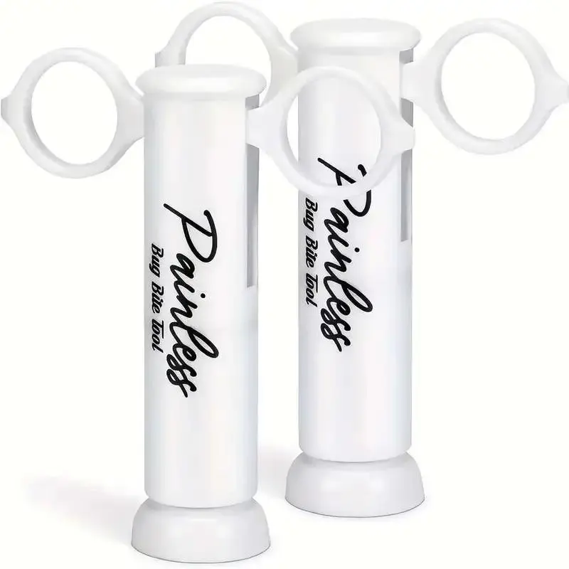 2-Piece Mosquito Bite Relief Extraction Device, Portable Compact Outdoor Bee Bug Biting Repair Tool, Vacuum Seal Jar, Venom Removal Instrument