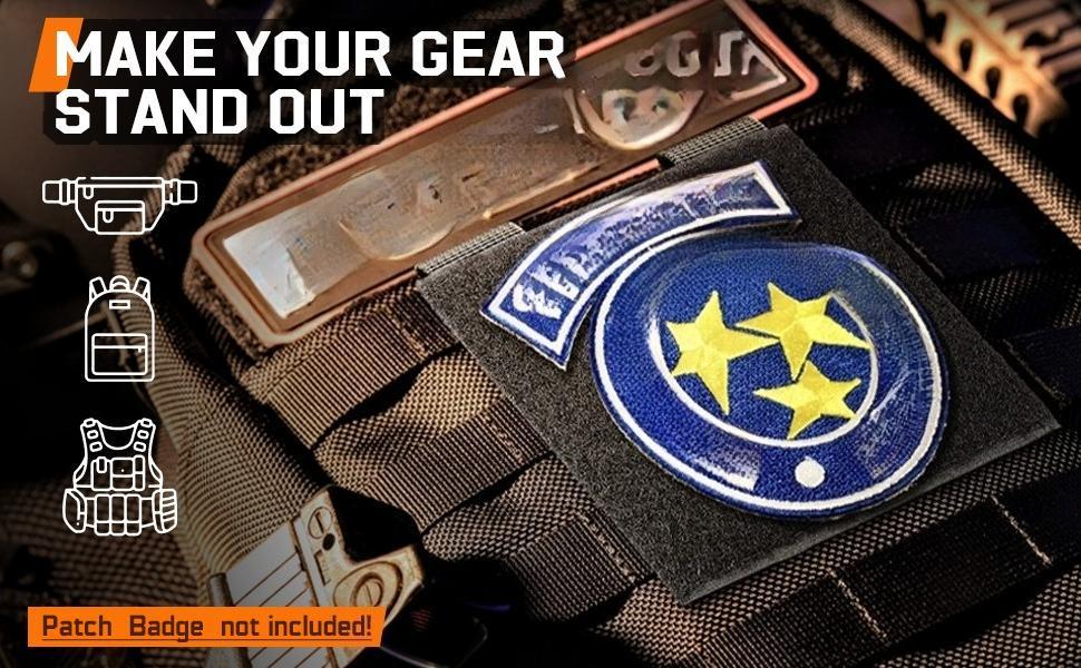 Molle Patch Panel,2/4 Pcs Tactical Hook&Loop Adapter Panel Morale Patch Board for Molle Accessories Plate Vest Carrier and Backpack 4"X4" Molle Patch Panel,2/4 Pcs Tactical Hook&Loop Adapter Panel Morale Patch Board for Molle Accessories Plate Vest Carrier and Backpack 4"X4"