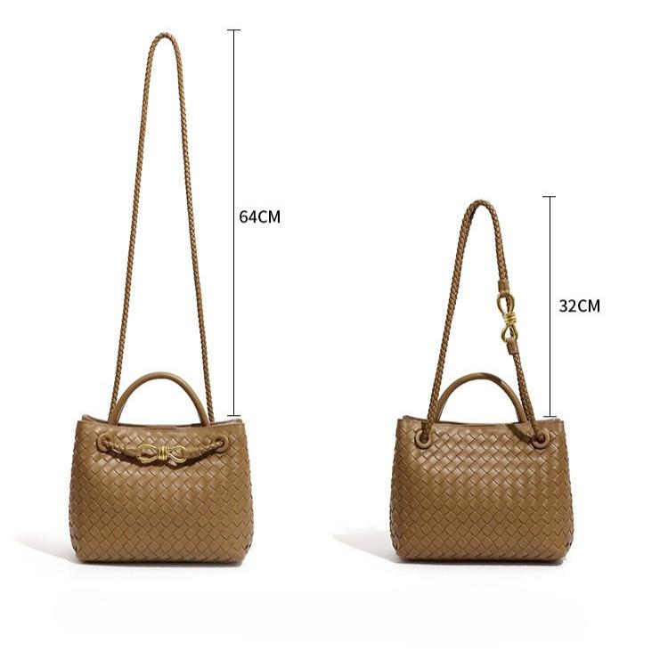 6197 Hand-woven Large-capacity Handbag 2025 New PU Leather Shoulder Messenger Women's Bag