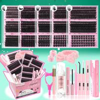Extra Large Capacity 5 Styles Lashes Extension Kit