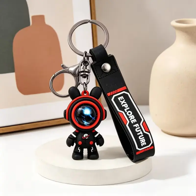 Durable Cute Lightning Bear Keychain, Sturdy and Fun Lightning Bear Shape Key Ring, Fashionable Bag Key Holder, Perfect Gift