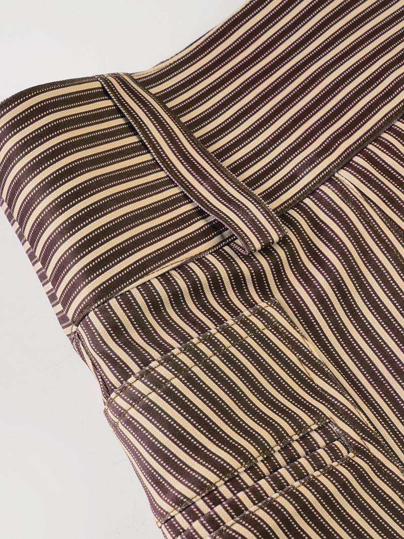 Women's Striped Print 2 in 1 Skirt, Y2K Casual Fashion Mini Skirt for Daily Wear, Ladies Bottoms for All Seasons