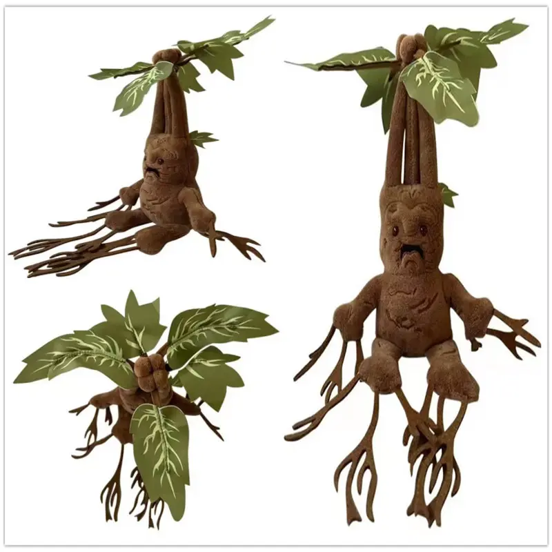 Harry Potter Mandrake Plush Toy, Interactive Sound Stuffed Animal, Magical Doll for Stress Relief (Classic & Novelty Toy)