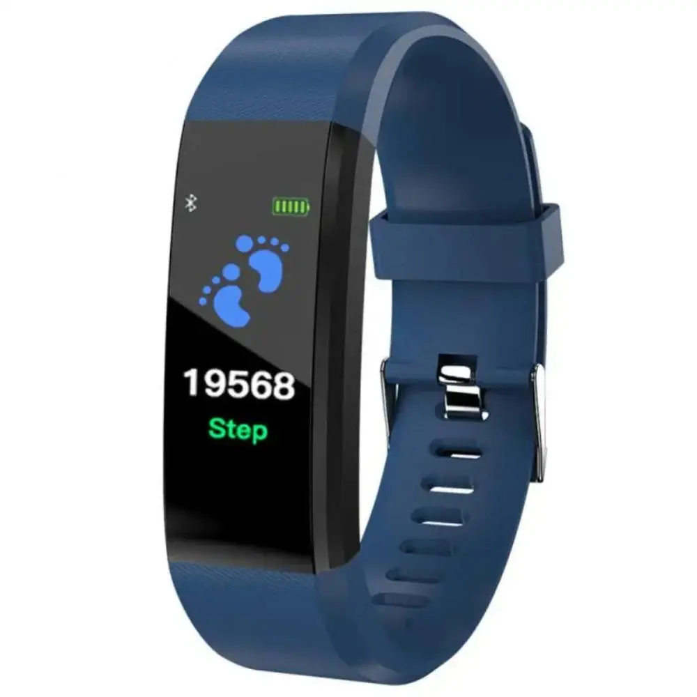 Smart Fitness Wristband - TPU Strap, LED Screen, Bluetooth Connectivity, 7-Day Data Storage, Sedentary Reminder, Rechargeable, IPX7 Water Resistance, Remote Camera Function, Android/iOS Compatible for Daily Activity Tracking