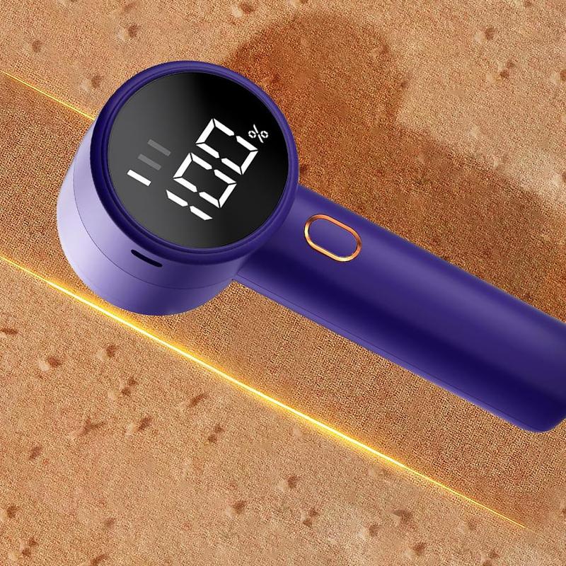 Electric Lint Remover with Brush, Portable Rechargeable Household Fabric Shaver, 3-Speed Sweater Shaver for Fast Lint Removal, Durable for Socks, Coats & Bedding