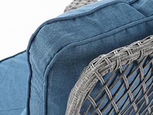 Amopatio Greenish Spring 3-Piece Patio Rocking Bistro Set, Wicker Outdoor Furniture with Thick Cushion Chair and Table for Backyard Garden Porch Deck Family Party