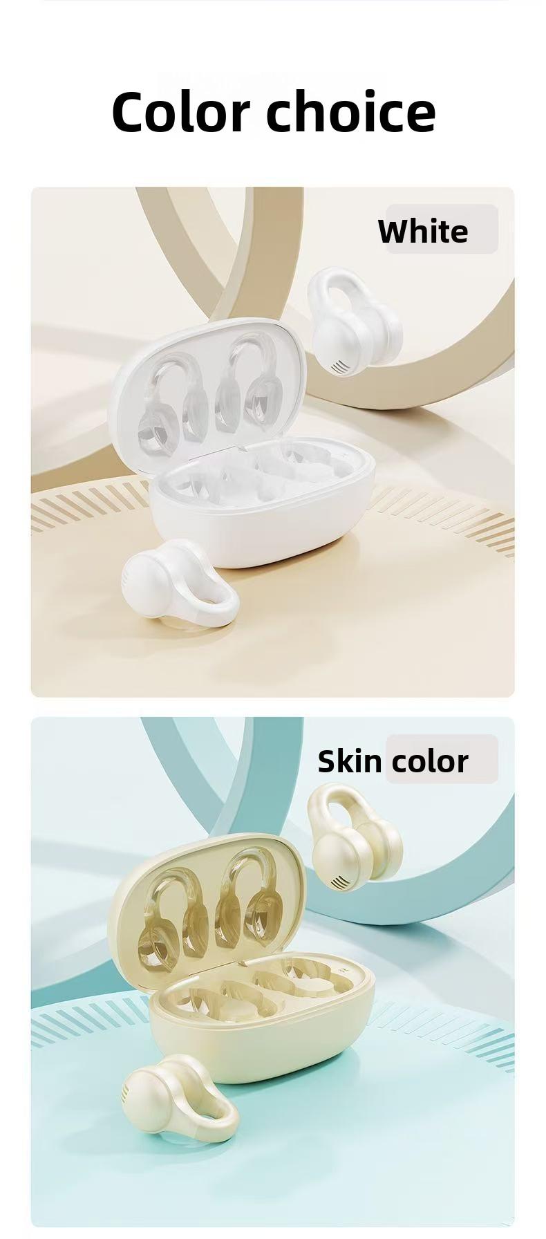 2026 New Berlin Sound Bluetooth Headphones with Ultra-Long Battery Life, Large Power, Bone Conduction, Non-In-Ear, Sports Ear Clip Stereo Bluetooth Headphones