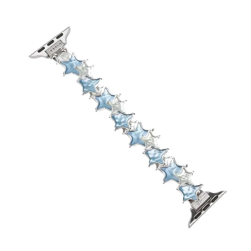 Metal Bands Add Sparkle to Your Watch For Apple Watch Series 11/10/9/8/7/6/5/4/3/2/SE/Ultra  Simple and Stylish Compatible with Apple Watch Band 38mm40mm41mm42mm44mm45mm 46mm49mm Women's Wear