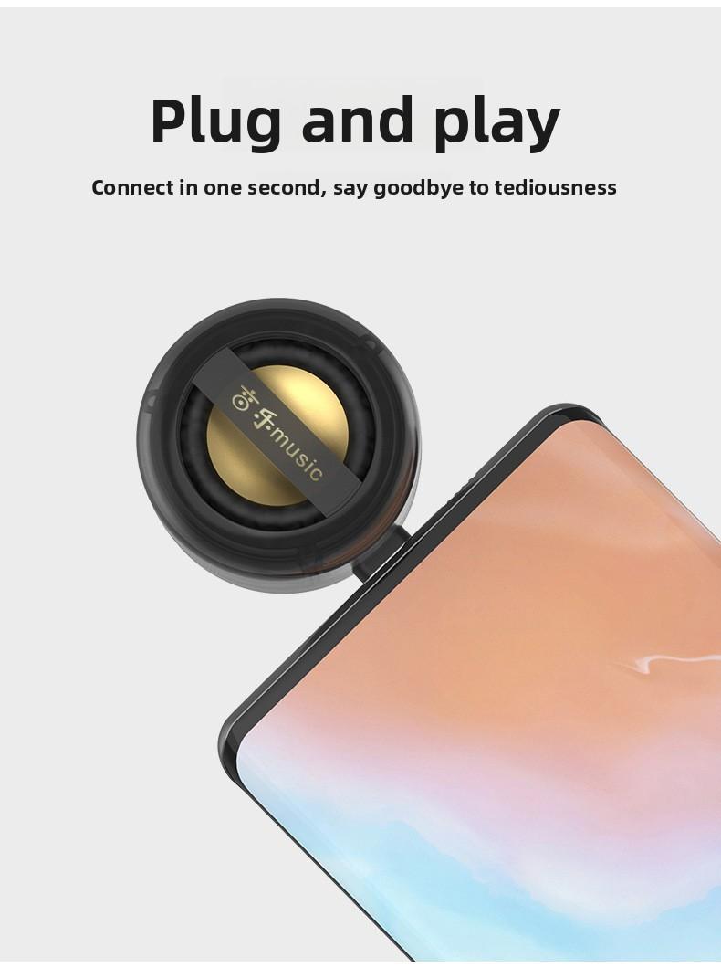 Direct-plug mini speaker Type-C mobile phone mini player portable speaker wholesale external subwoofer wireless