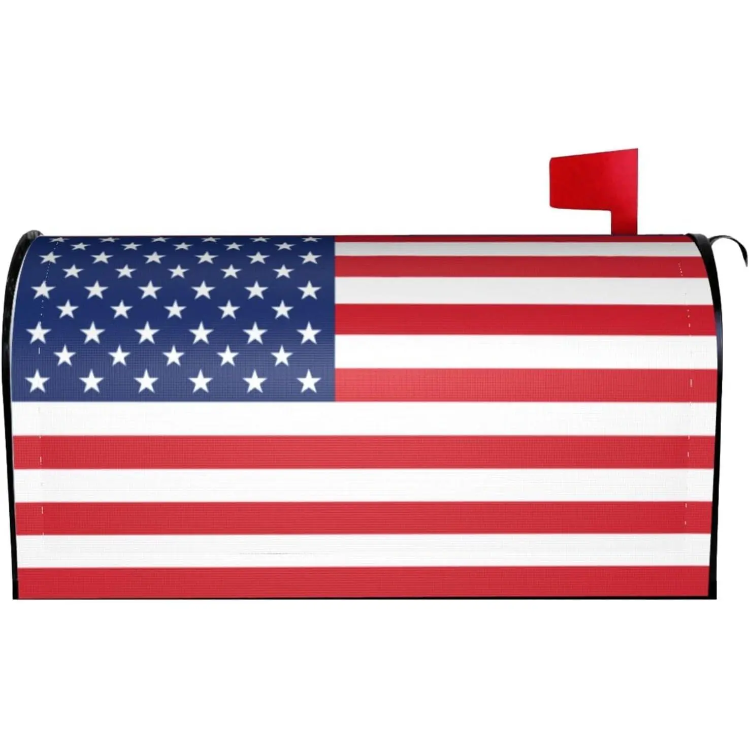American Flag Mailbox Cover Magnetic Independence Day Patriotic Waterproof Mailbox Wraps Post Letter Box Decor 25.5x21 in