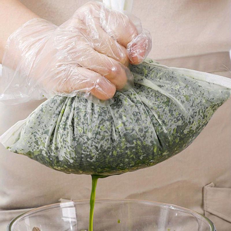 Reusable Mesh Nylon Filter Bag & Portable Filter Net, Kitchen Filtering Tool with Simple Filtration Design, Suitable for Brewing, Nut Milk, etc, Coffee