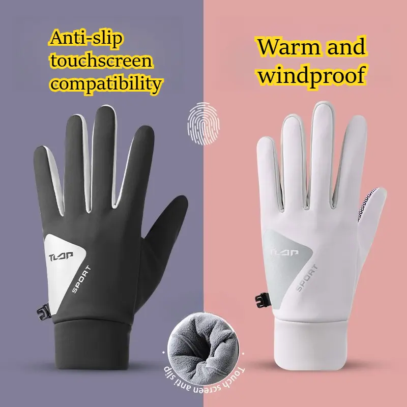 Winter Touchscreen Gloves Warm Windproof Thermal Mittens Fleece Lined Anti Slip Sport Running Cycling Driving Hiking Outdoor Work Cold Weather Athletic Hand Wear Multi Color Gifts For Men Women