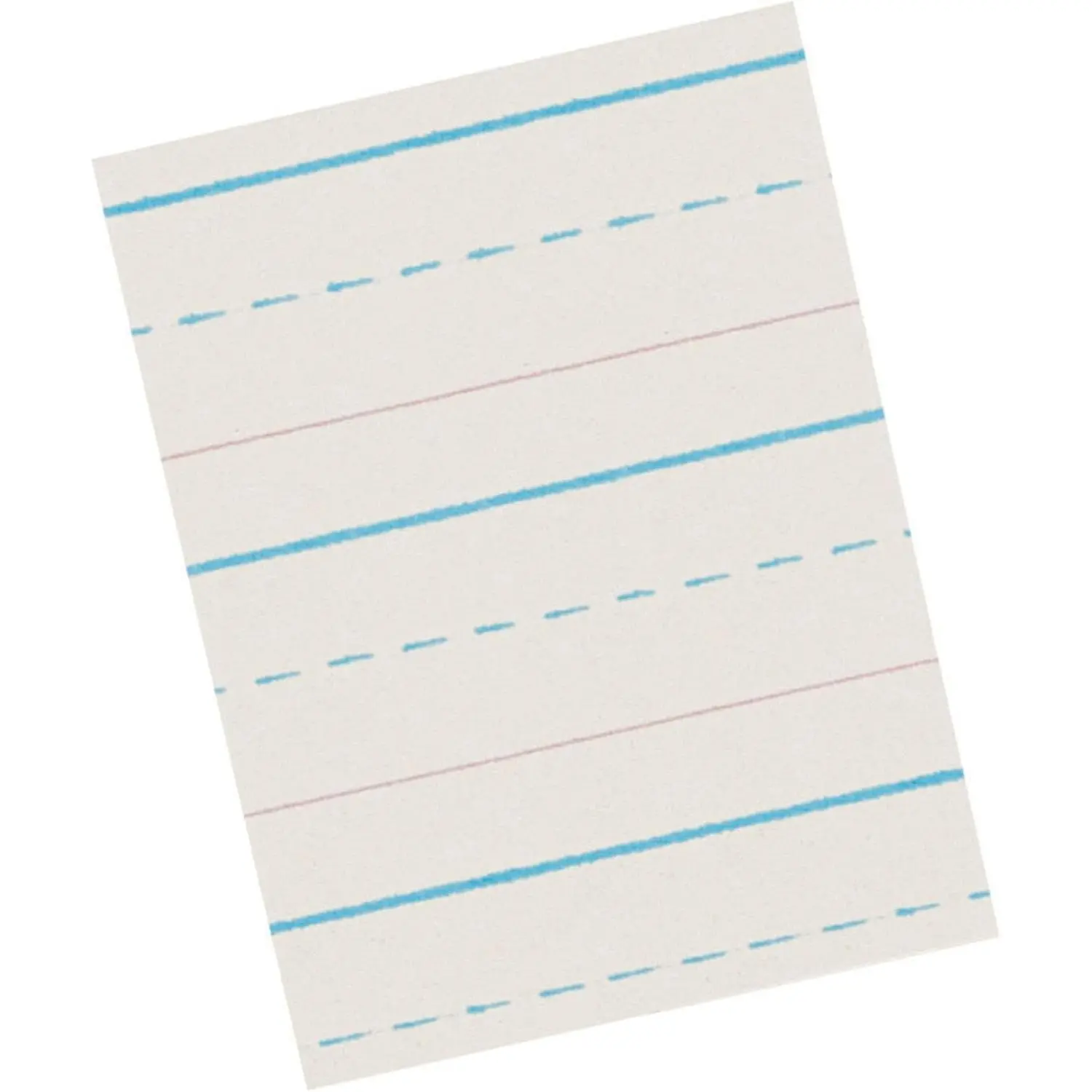 Primary Chart Paper, 24 x 32 Inches, Ruled 1-1/2 Inch with Dotted Midline, White, 70 Sheets