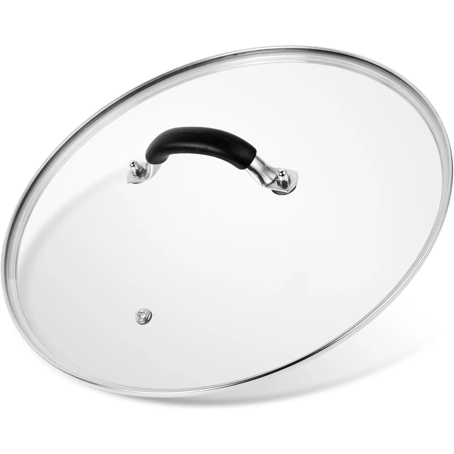 12 Inch Pan Lid - Glass Lid with Stainless Steel Handle for Frying Pan and Pots (12" Lid)