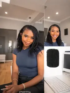 African Curly Synthetic Hair Braids, 18-22 Inches, High Volume, Heat Resistant, Ideal for Dreadlocks, Extensions, Roles, Daily Wear