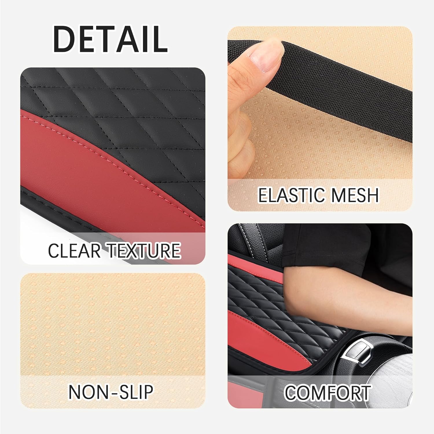 Patchwork Leather Center Console Covers for ,Upgraded Arm Rest Cover for  with Side Storage Pocket for  Seat Organizer,Middle Console Cover Stylish  Decoration (Blue)