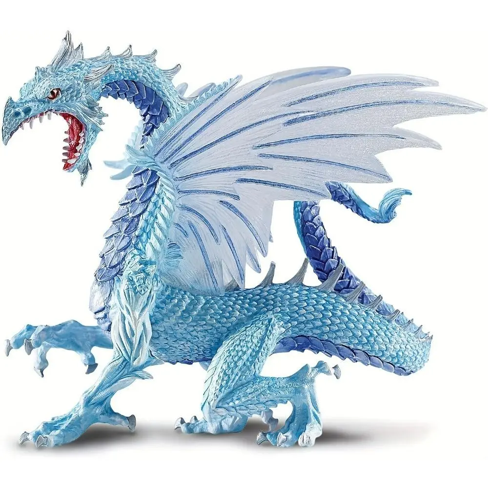 Western Mythical Animal Dragon Model, Ice Flying Dragon God Statue, Desktop Decoration Ornament, Desktop Ornaments, Perfect Gift Idea