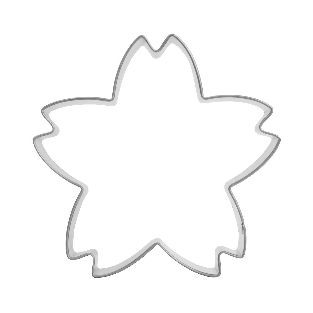 Flower-shaped, Cherry Blossom Design Stainless Steel Cookie Cutter, Easy to Release, Perfect for Home Baking and Dessert Shops to Easily Bread and . Suitable for Both Clay and Baking, Ideal for Wedding/Valentine's Day/birthday Party Baking