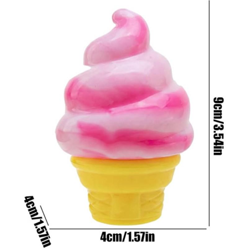 Ice Cream Squeeze Soft Toy, Sensory Relief Party Gift, Summer Stress Reduction, Relaxing Ice Cream Cone, Fun Party Favors