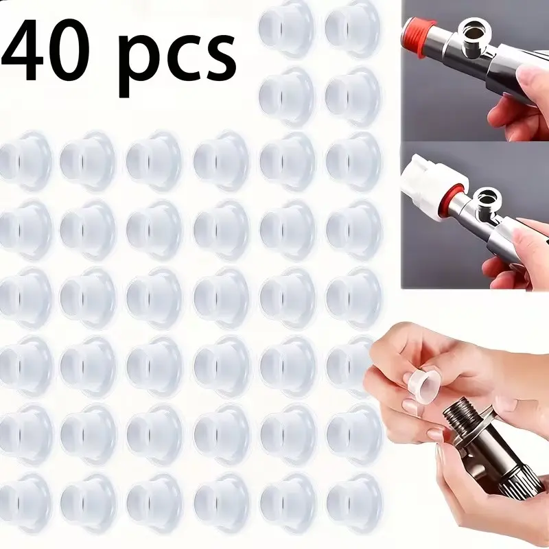 40 Pcs Silicone Faucet Leak Proof Gaskets, Waterproof Durable Seals, Prevent Water Leakage, Bathroom Faucet Gaskets, High Quality Seal Rings
