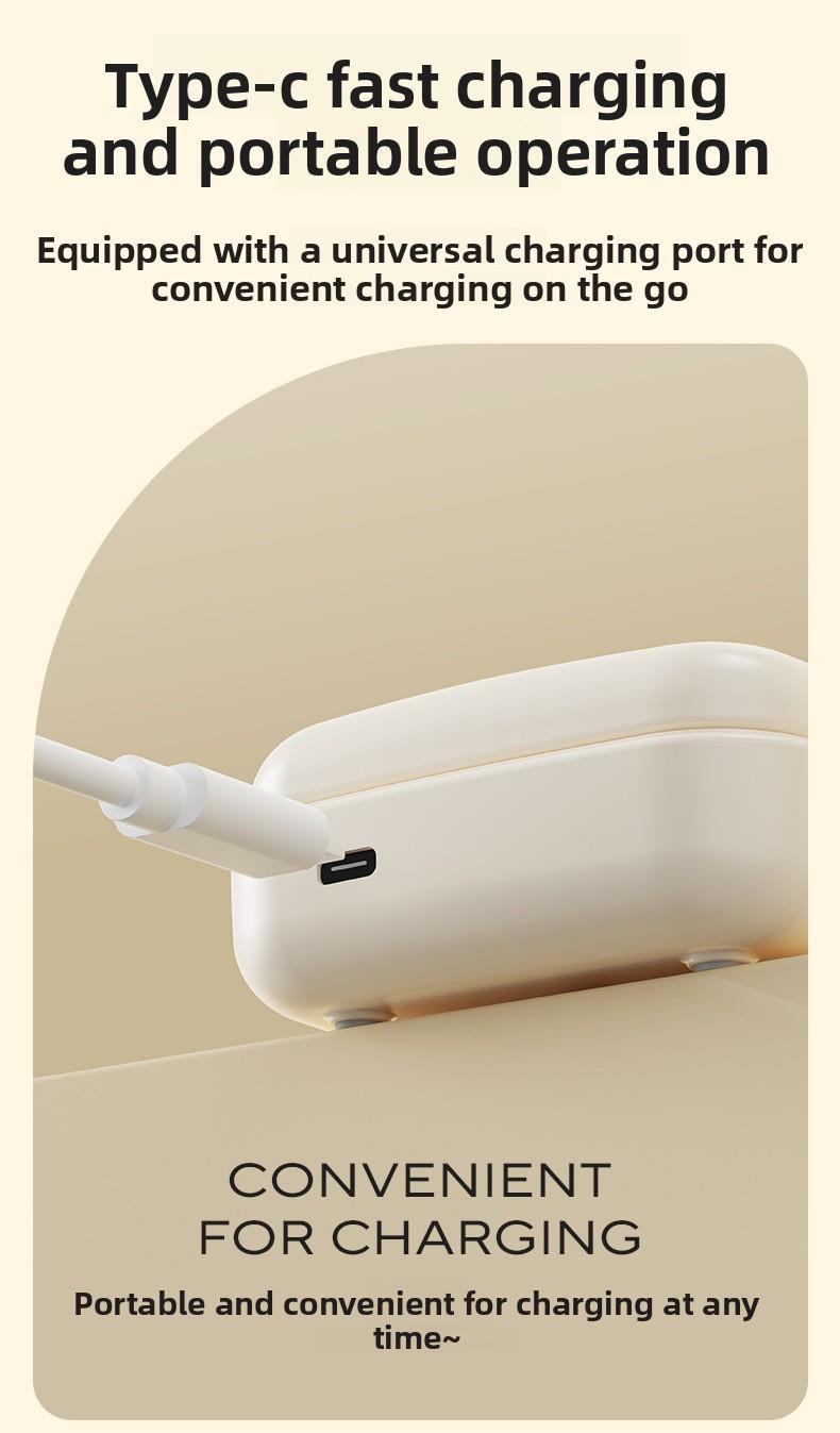 Ultrasonic Contact Lens Cleaner Rechargeable with Vanity Mirror - Portable Compact Case Hard & Soft Lens Compatible, 3 Deep Cleaning Modes, On-the-Go Daily Care Sanitizer for Travel Sports Office Home Use