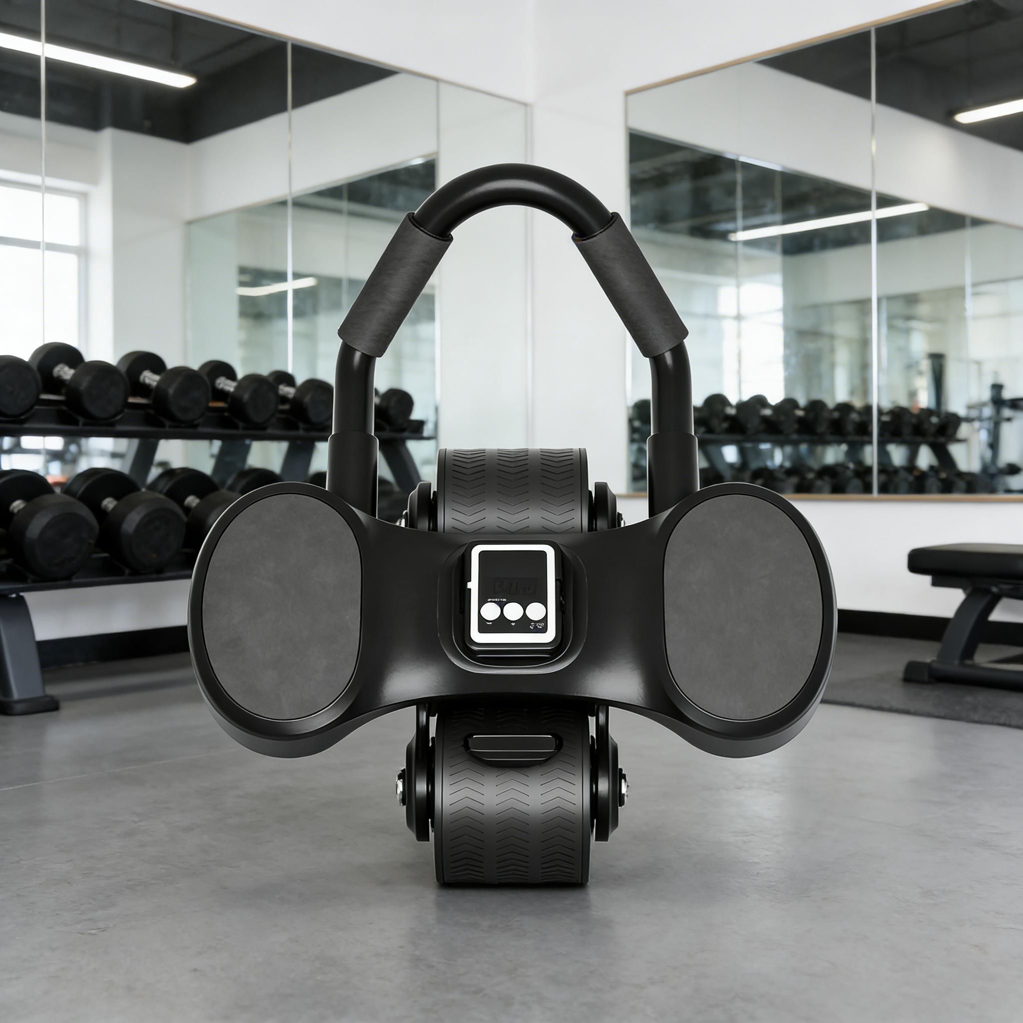 Elbow Support Ab Roller Wheel - New Automatic Rebound with Timer & Knee Mat, Core Abs Exercise Equipment for Women Men