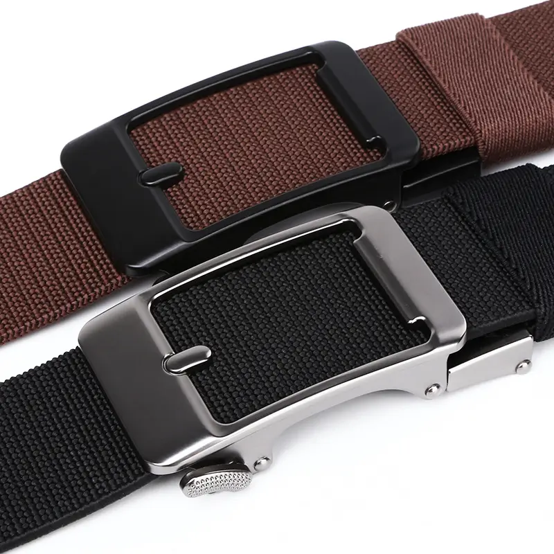 Premium Men's Woven Belt with Alloy Buckle - Adjustable Size, Comfortable Polyester & Titanium Band, Elastic Fit for Big and Tall Guys, Casual Use Fashion Accessory, Belt-Shaped Men's Belts