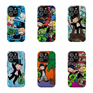 Richie Rich & Monopoly Guy Cash Vibes Phone Case Suitable for iPhone 17-11 Pro Max/Plus and  Samsung Galaxy S23-25