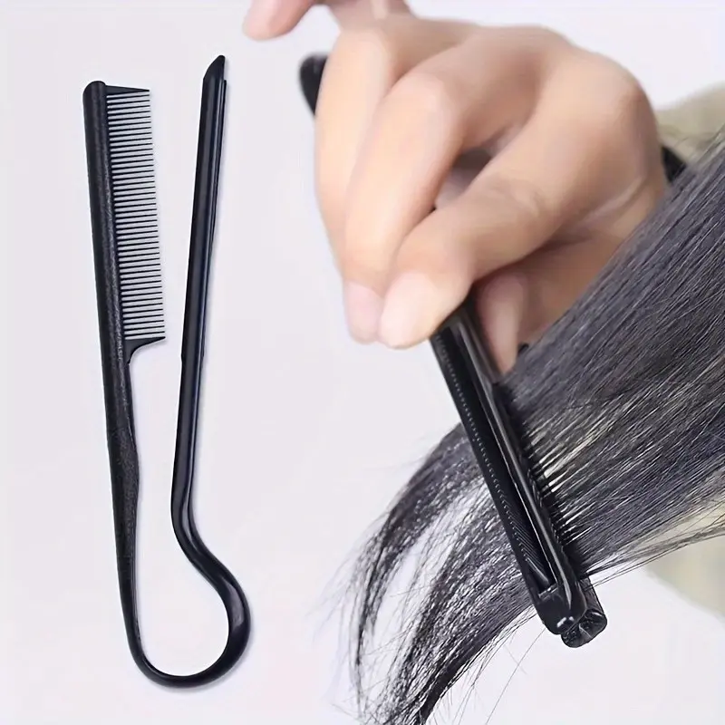 Professional V-Shape Hair Styling Comb, Texturizing & Detangling Tool, Durable Abs Plastic, Easy to Clean, Salon & Home Use, Texturizing Combs