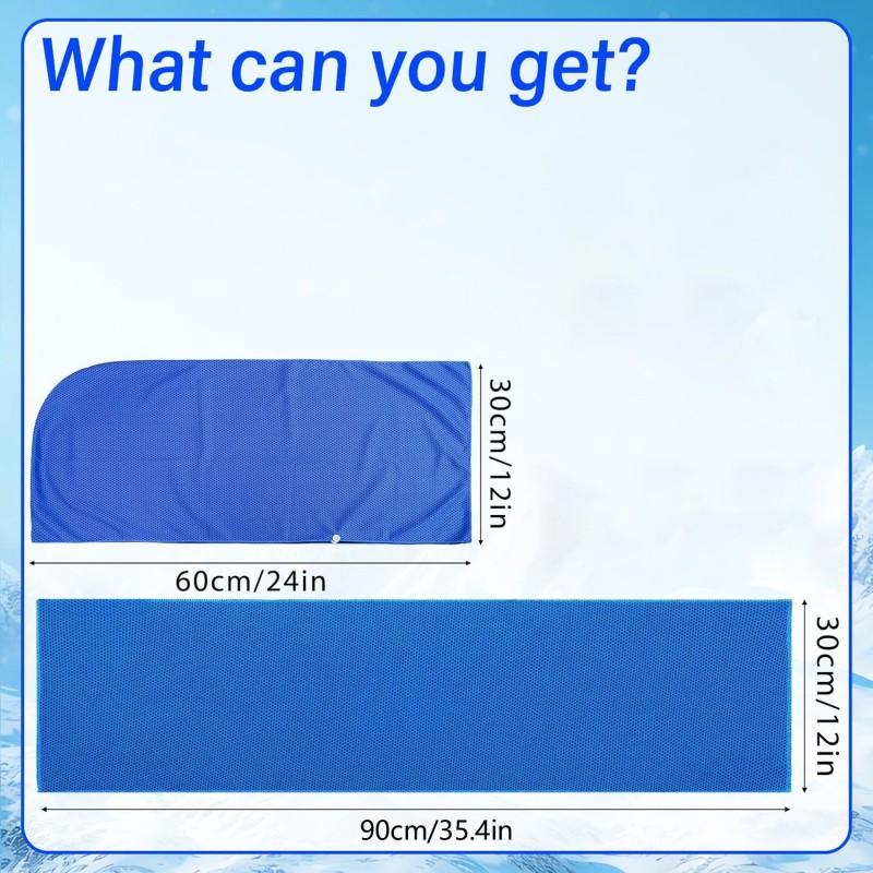 2pcs/10pcs Cooling Towel Set for Men & Women, Quick-Dry Sports Accessories for Camping, Gym, Hiking, Golf, Running, Cycling