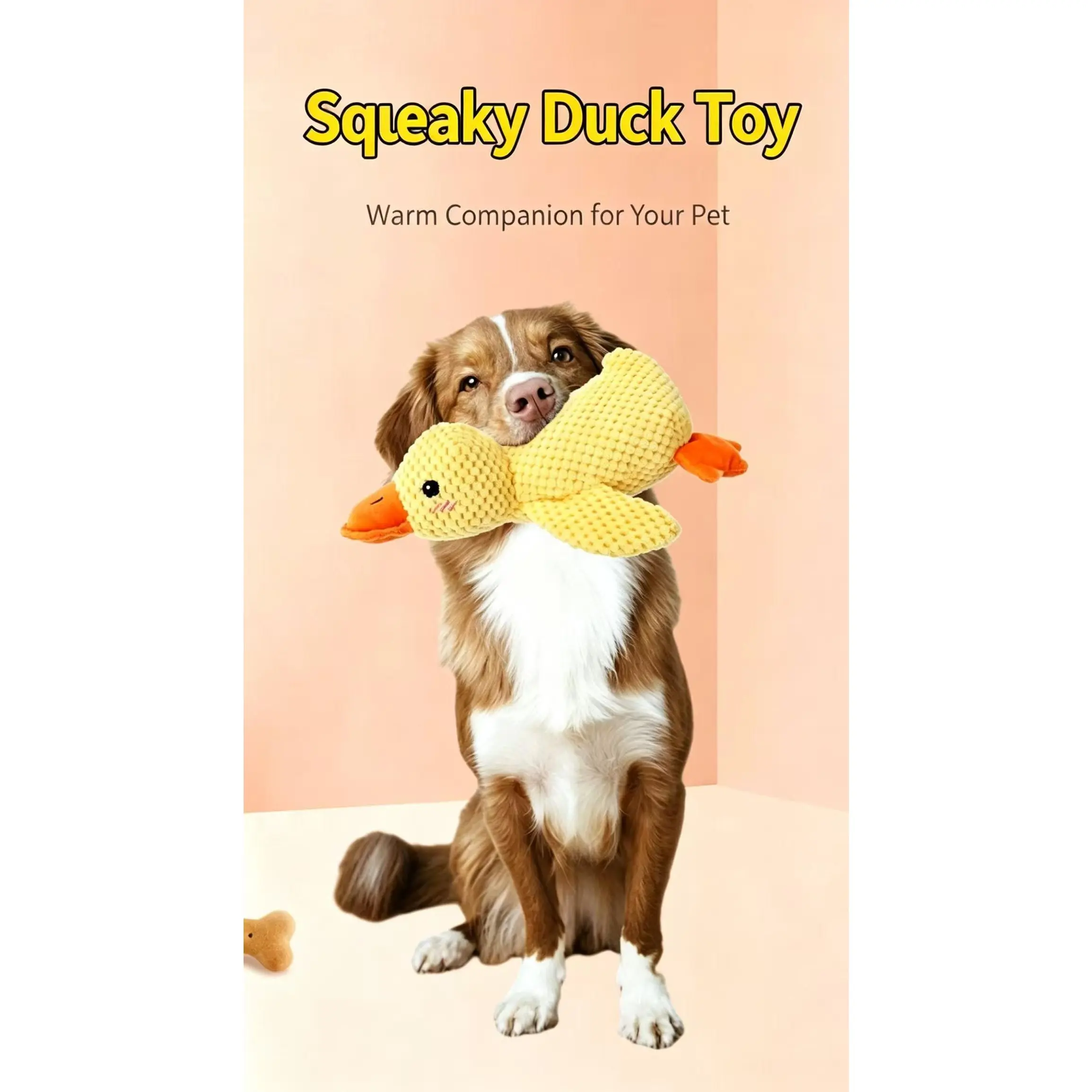 Dog plush toy bite-resistant sleeping duck sound dog toy self-hi boredom relief artifact dog grinding teeth pet toy