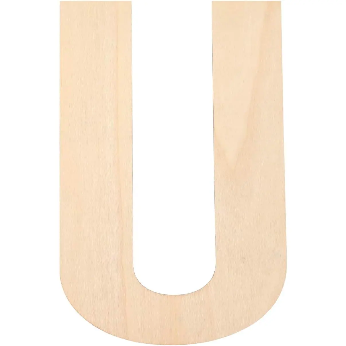 12 Inch Wooden Letters Large  Letters for Wall Decor, 1/5 INCH Blank Unfinished Wooden Letters for  Wall Decor DIY Painting Crafts (U)
