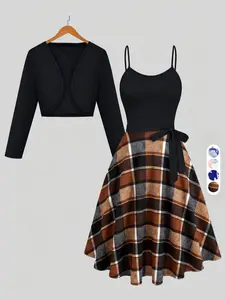 Floral Print Halter Dress Set Outfits, Vintage Elegant Style, Casual Office Wear, Simple High-End Design, Summer New Arrival, Daily Commute Ff2622, Top