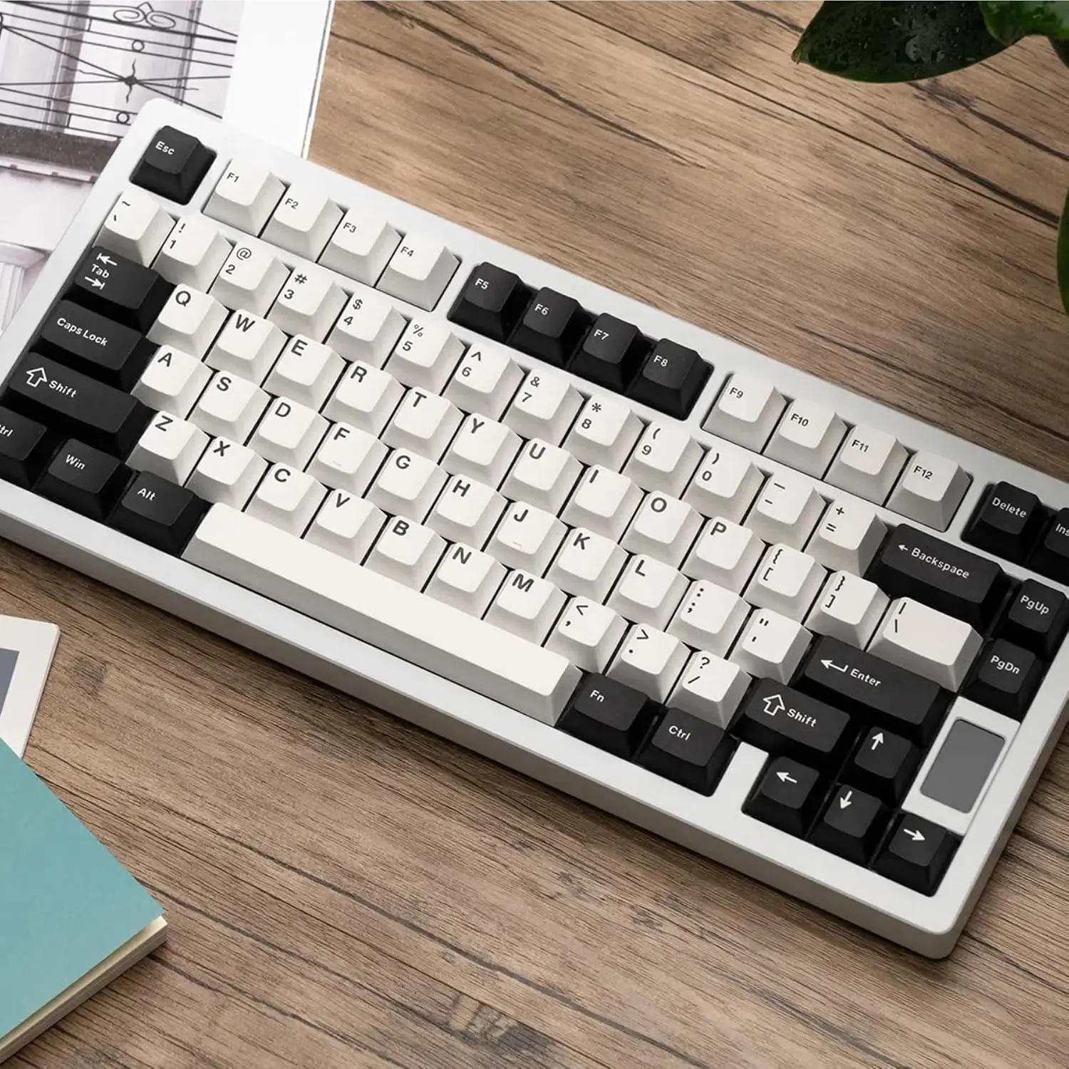 Chilkey ND75  75%  Mechanical Gaming Keyboard with LCD Screen, Quick Assembly, BT/2.4G/USB-C, Hot Swappable Per-Key RGB Custom Keyboard for Windows, MacOS