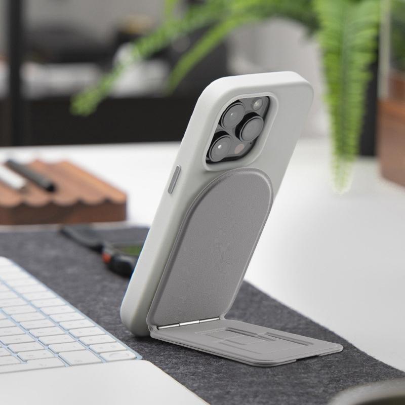 Magnetic Phone Stand, Foldable Desk Holder Compatible with iPhone 17, 16 Series, Adjustable Angle, Portable Design, Easy Operation, Suitable for iPhone 15 14 13 Pro Max Plus desktop stand