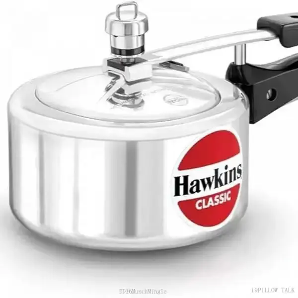 Classic Aluminum Pressure Cooker 2 Litre, Durable & Fast Cooking Kitchen EssentialDD16MunchMingle19PILLOW TALK