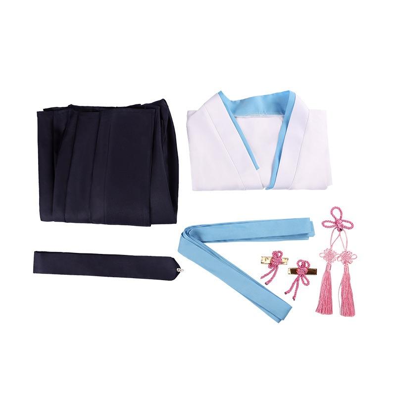 Game Inspired Kamisato Ayaka Ayato Cosplay Costume Traditional Japanese Kimono Kendo Uniform Full Set for Anime Exhibition Halloween Party Stage Performance Show Comfortable Fabric High Restoration Outfit In Stock