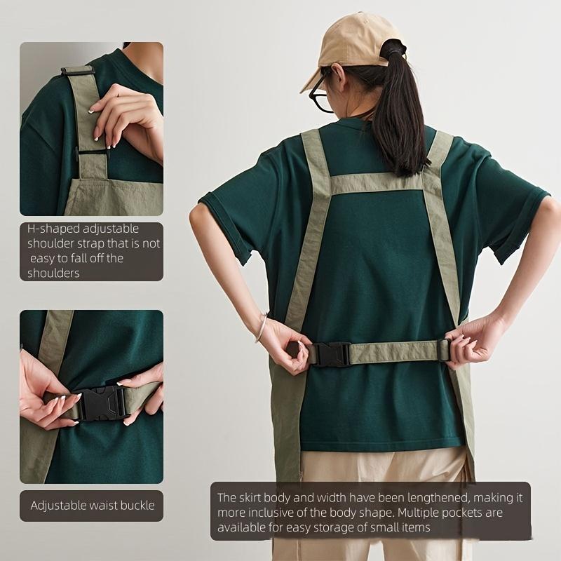 This Apron Features an Adjustable Strap And Spacious Pockets, Designed for Heavy-Duty Use. It'S a UniGender Model Suitable for ols And Equipment, Making ItReliable for Kitchens, Coffee Shops, Nail Salons, And Pet Shops