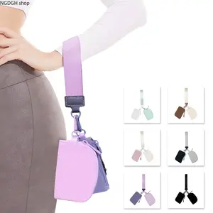 Dual Pouch Wristlet Bag Women - Trendy Beige Mini Crossbody Wallet with Detachable Strap & Double Zipper, Lightweight Compact Versatile Design Perfect for Daily Essentials Keys Cards Travel & Hands-Free Outings