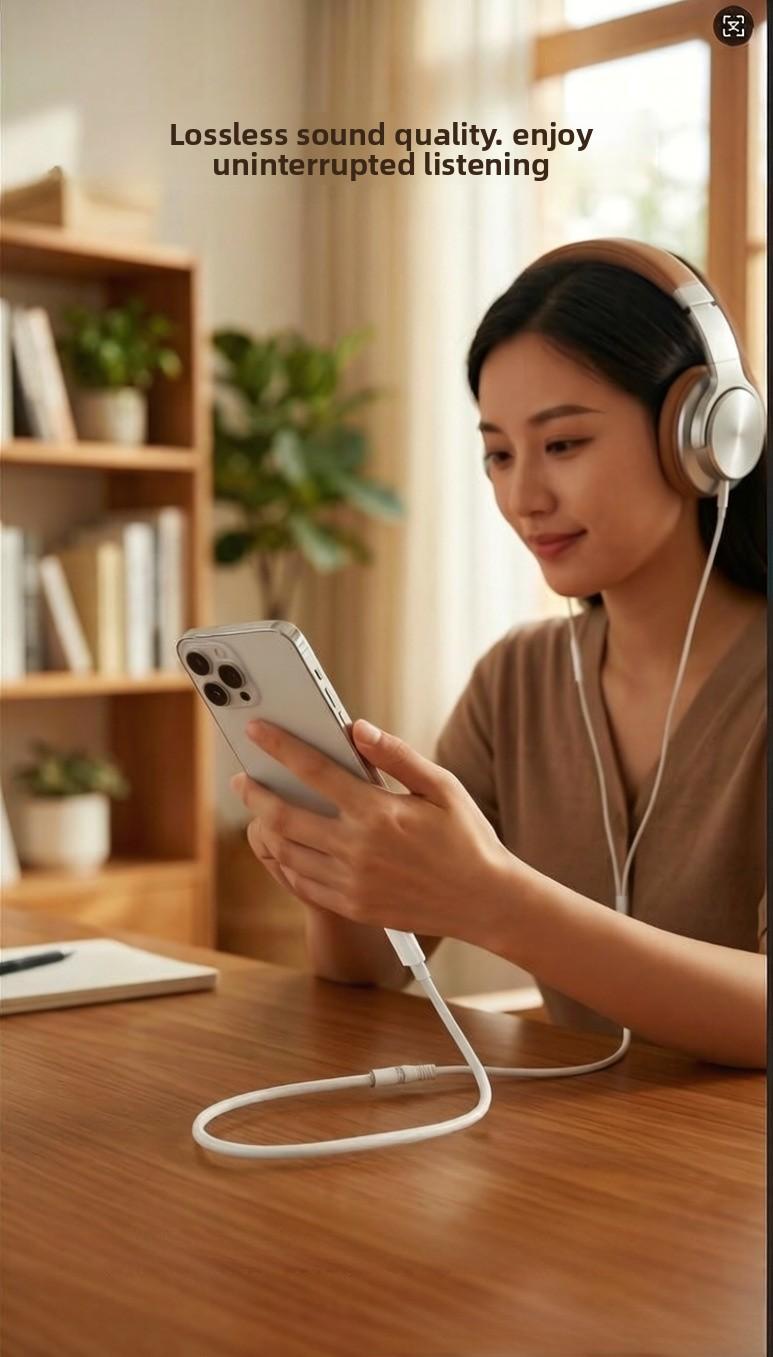 3.5mm headphone adapter, audio auxiliary adapter, compatible with iPhone 14 13 12 11 Pro XR XS Max