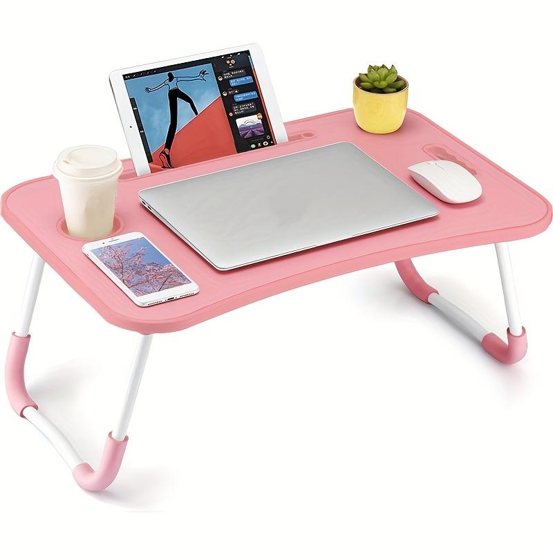 Ultra Large Portable Foldable Laptop Bed Table,Multi Functional Tray Holder with Cup Holder &Drawer,Perfect for Eating,Reading,and Writingon Beds,Sofas,Floors -Stable