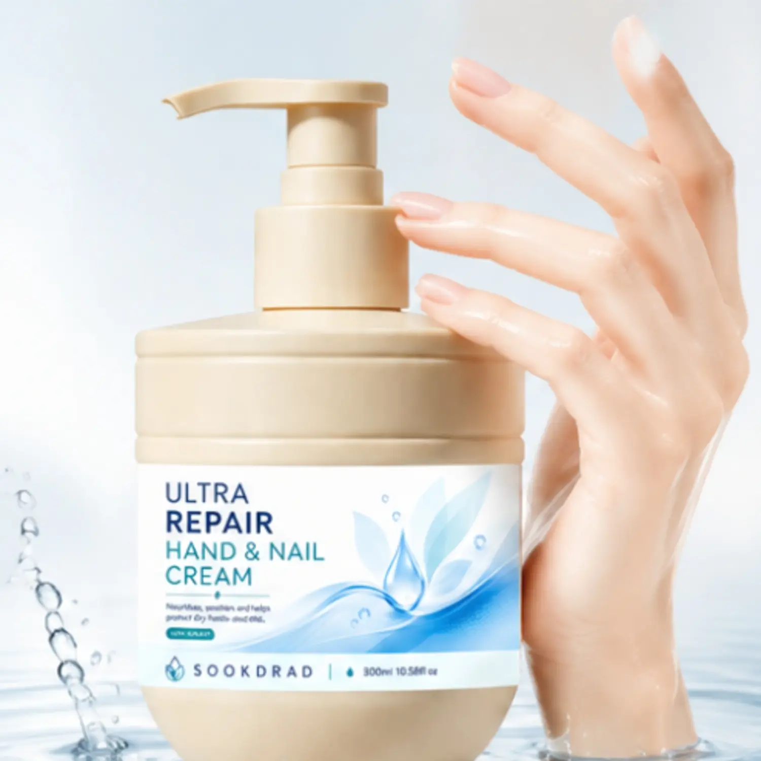 Ultra Repair Hand & Nail Cream, nourishes, soothes, protects dry hands and nails, non-greasy, 10.58fl oz, 300ml