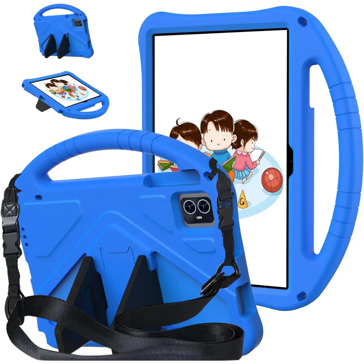 Case for Tmobile Revvl Tab 2 Case (2025), Kids EVA Shockproof Cover with Shoulder Strap for T-Mobile Revvl Tab 2 Tablet