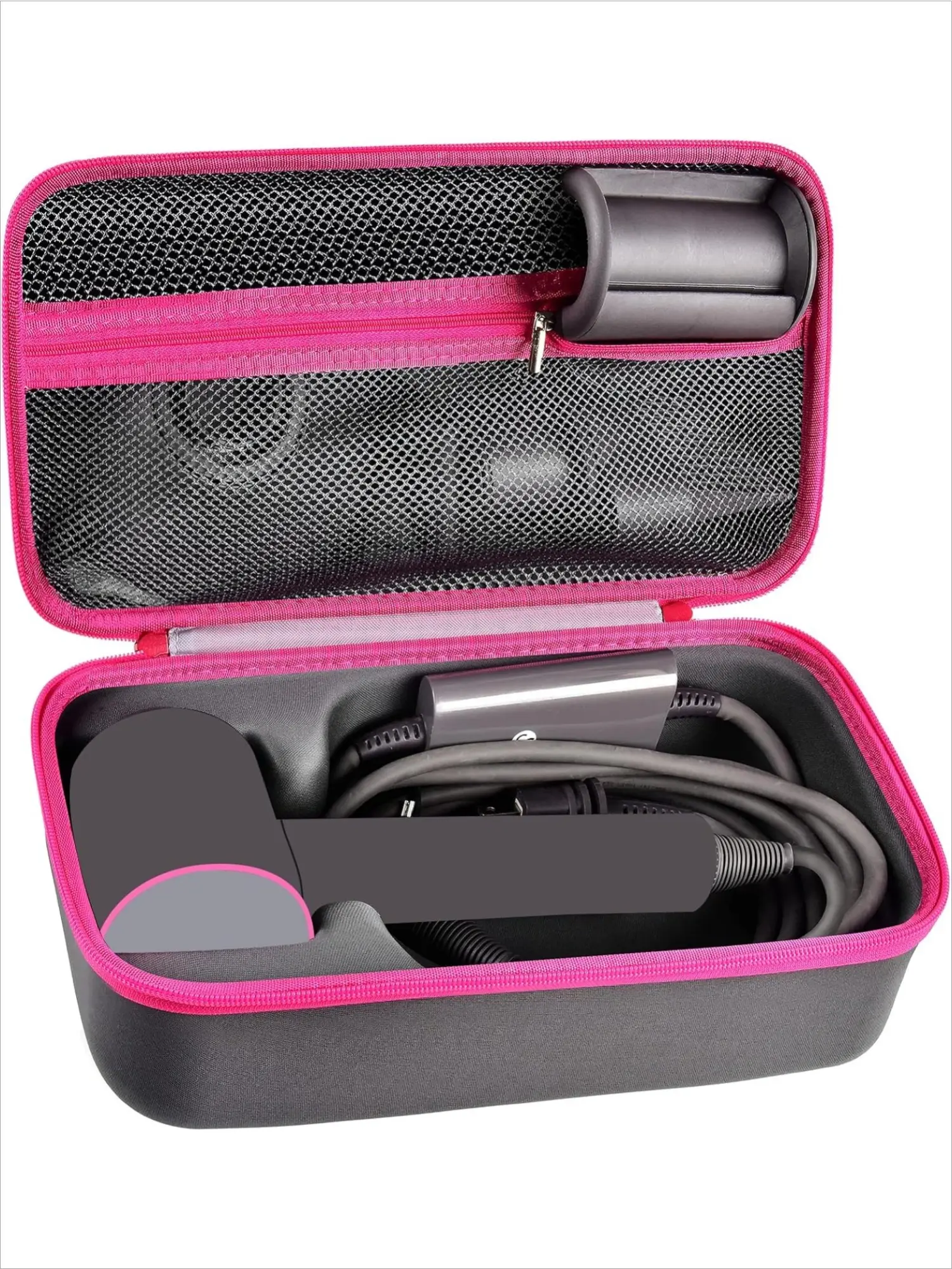 Hard Shell Case for Dyson Supersonic Hair Dryer, Travel Carrying Case with Accessory Storage, Blow Dryer Protective Holder Bag for Home & Salon Use (Case Only)